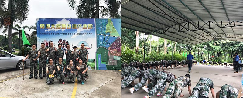 Fumei Seating Attend Outdoor training At Nanhai Training Industrial Park