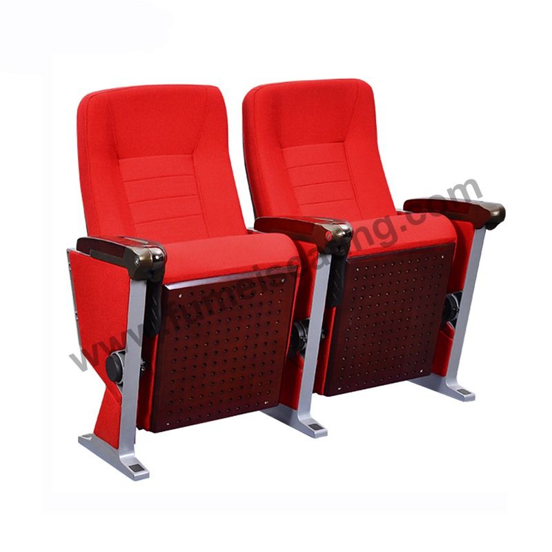 Red Fabric Aluminium Frame Church Conference Lecture Auditorium Chair FM-275