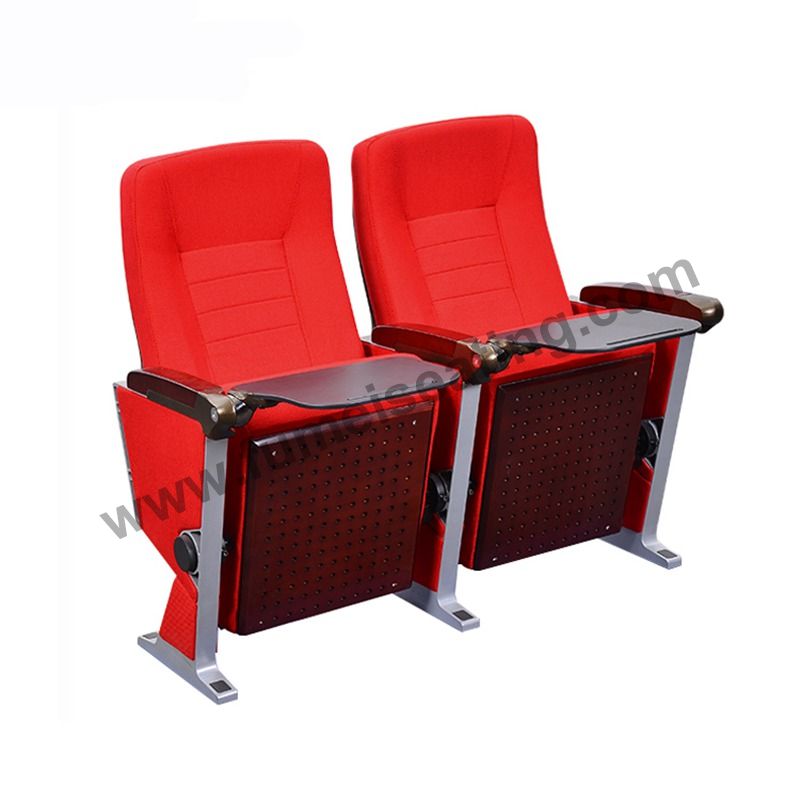 Red Fabric Aluminium Frame Church Conference Lecture Auditorium Chair FM-275