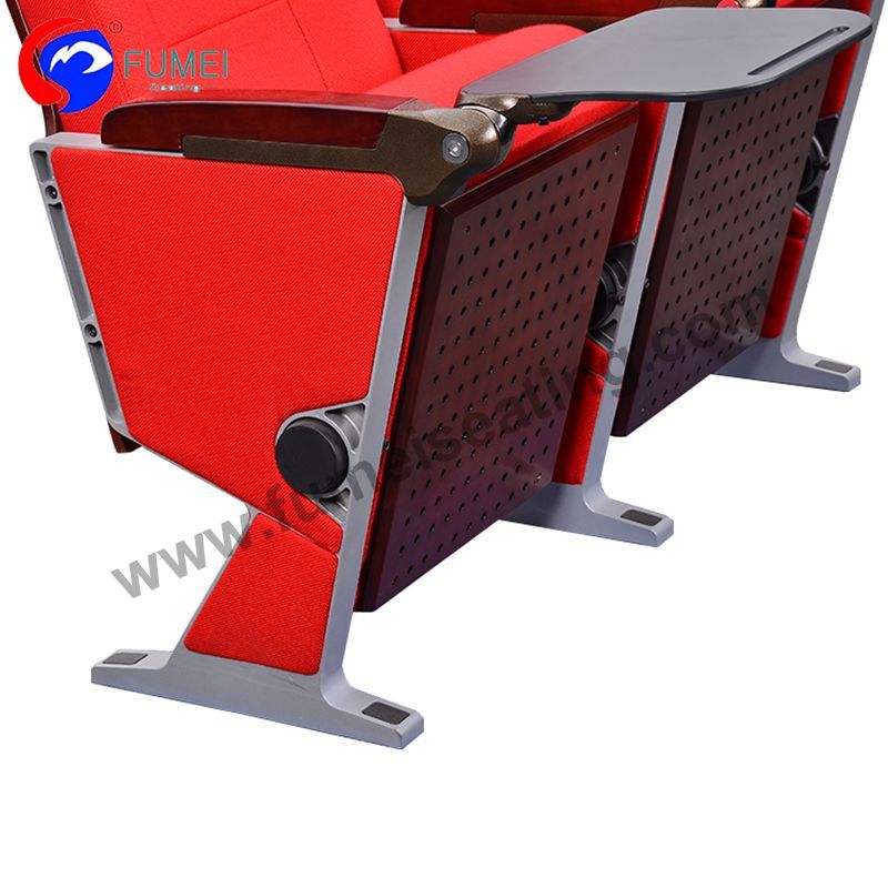 Red Fabric Aluminium Frame Church Conference Lecture Auditorium Chair FM-275