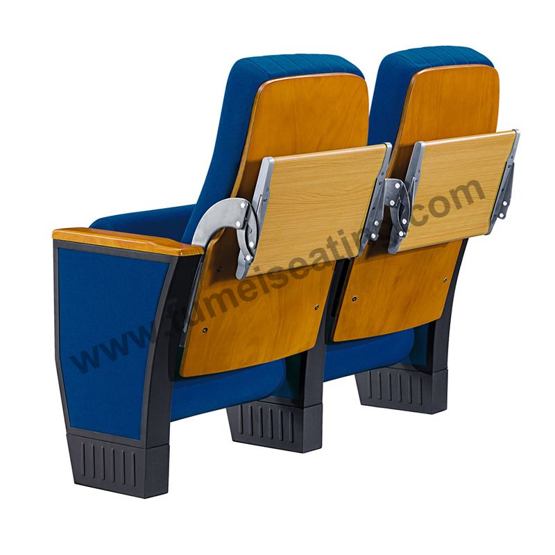 Blue Fabric Auditorium Chair With Writing Pad FM-2010