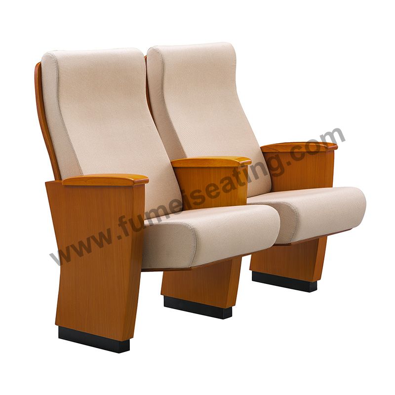 Wooden Armrest Theater Chair FM-2108
