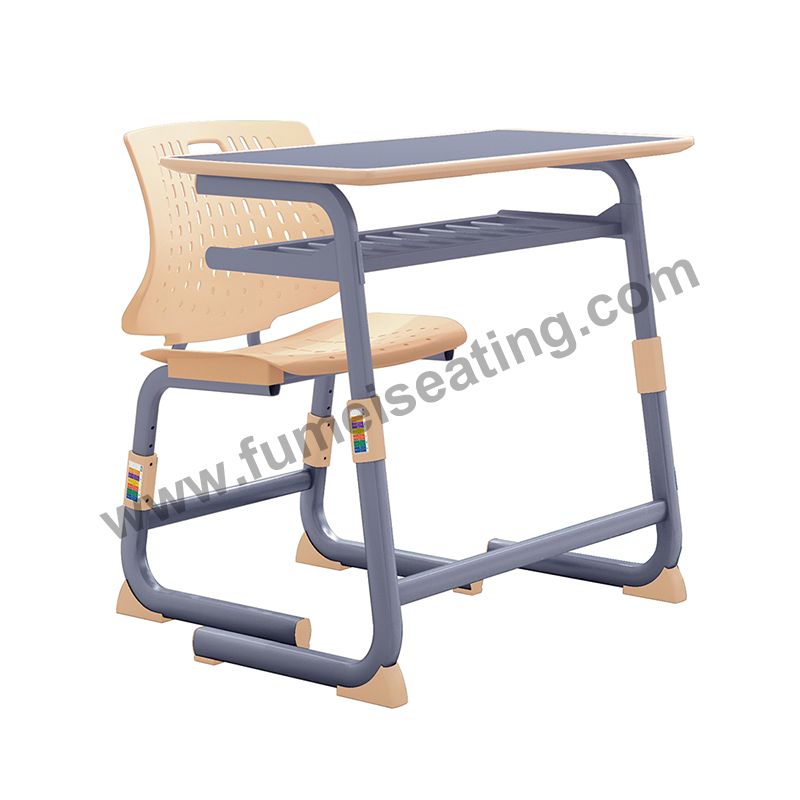 School Furniture Metal Material Primary Middle High Students Desk And Chairs FM-2163