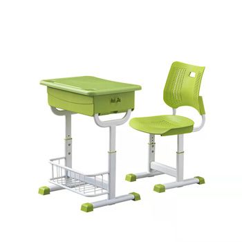 New design school desk and chair height adjustable