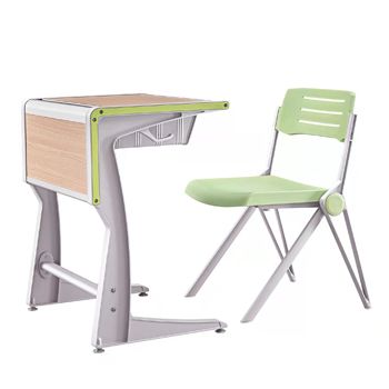 New design university desk and chair aluminum frame HT-860