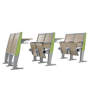 new design aluminum college desk chair school furniture