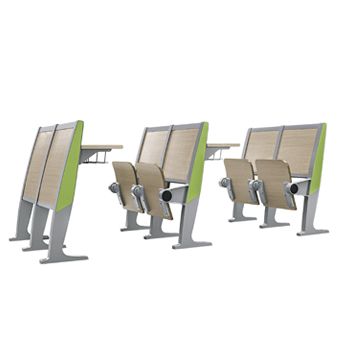 new design aluminum college desk chair school furniture