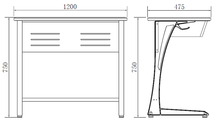 Education Seating HT-8201M Double