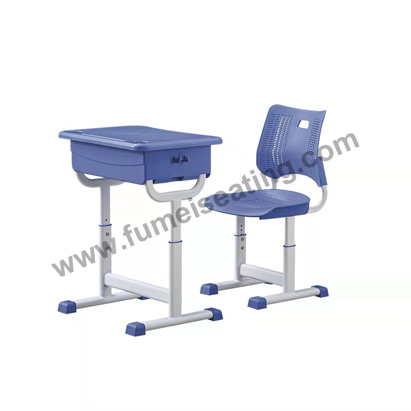 New design school desk and chair height adjustable