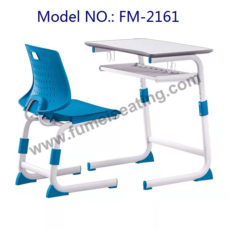 School Furniture Metal Material Primary Middle High Students Desk And Chairs FM-2163
